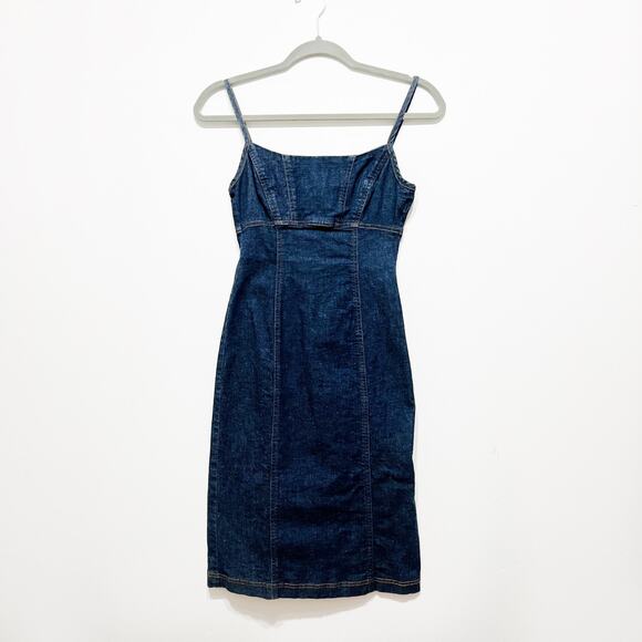 Vintage 90s Guess denim minidress Size Small - Picture 1 of 7